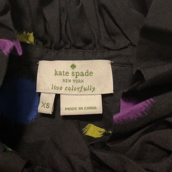 Kate Spade Black Top with Colorful Accents - Picture 6 of 8